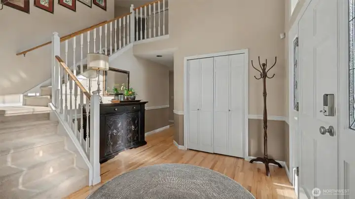 Thoughtfully designed entry with storage, style, and an open, airy feel.