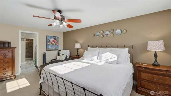 A peaceful primary retreat with space to unwind and recharge.