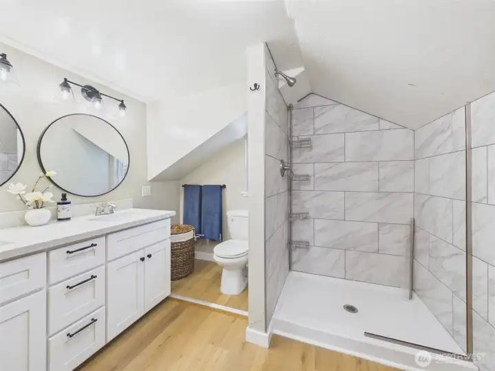 Glass shower door is on order