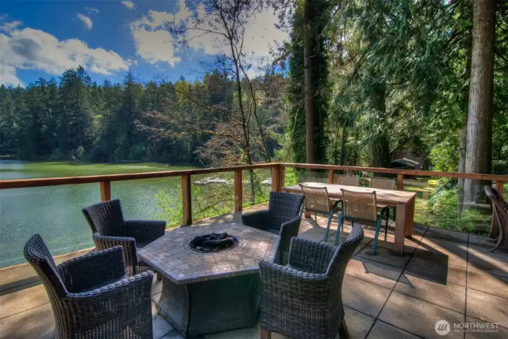 DECK OUTSIDE THE CLUBHOUSE
