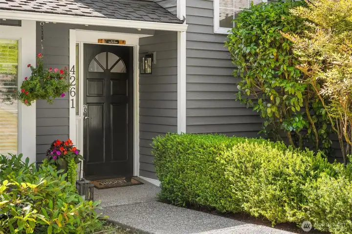 Welcoming front porch.