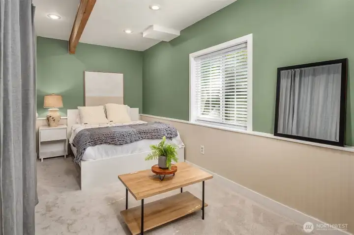 Final 5 bedroom. Lower level bedroom big enough to be another flex space.