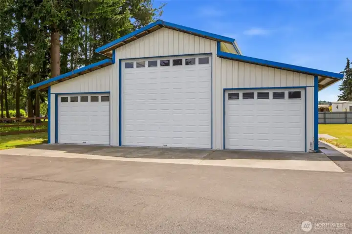 1,920 sf 3-bay Shop with RV hook-up, partially finished ADU, 3/4 bathroom, and more!