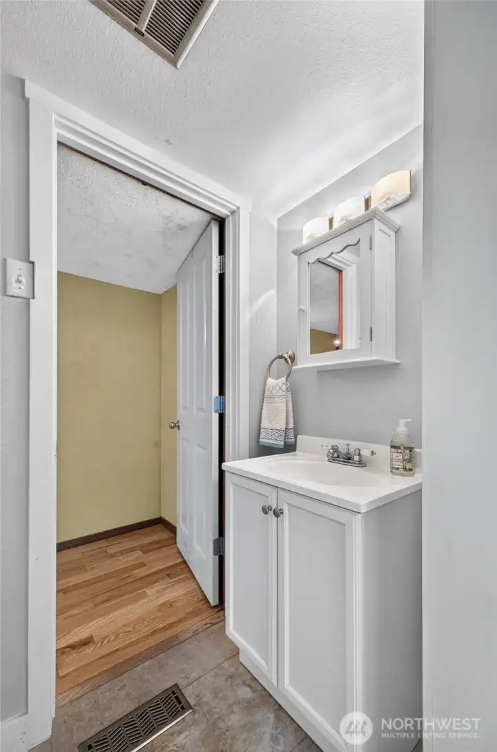 Downstairs powder room Downstairs powder room