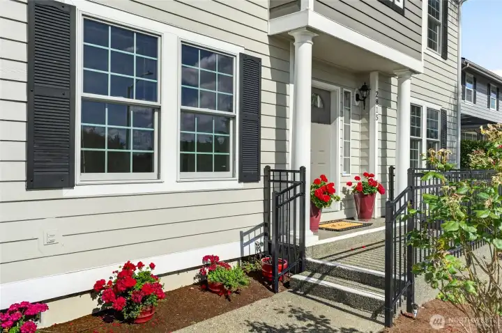 Charming front entry leads to spacious home Charming front entry leads to spacious home