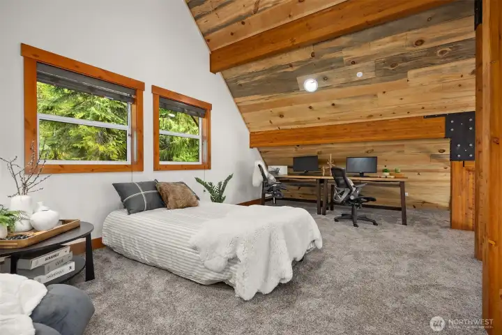 Office space, guest room, game area