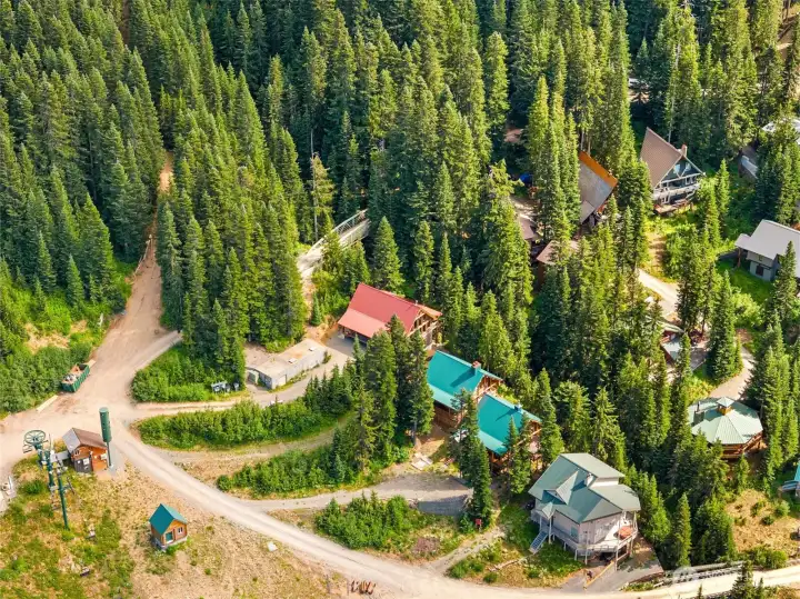 Closest house to the chairlift and CMAC races