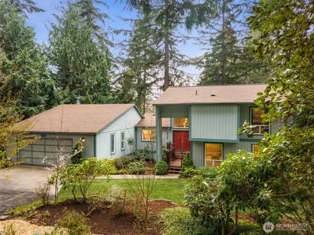This idyllic neighborhood is stitched together by split rail fences, and dotted with sun dappled pastures.
