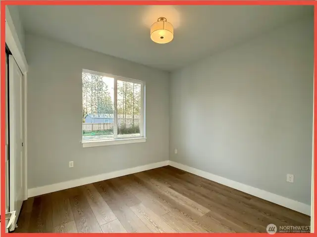 Bedroom #1 at the front of the home.