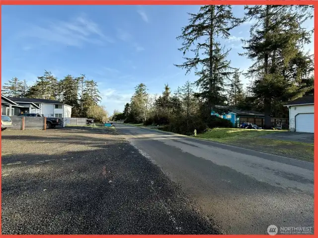 Looking North up street