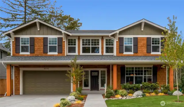 Lot 1-Rainier Elevation with Double Gables.