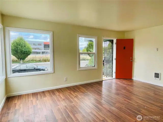 Front-door view from living room