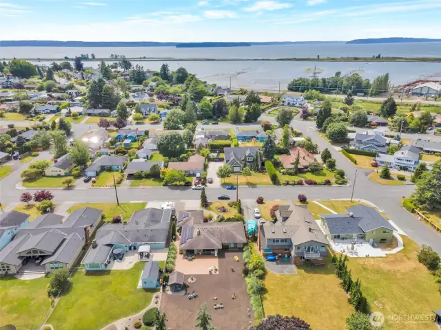 Just a few blocks from waterfront views