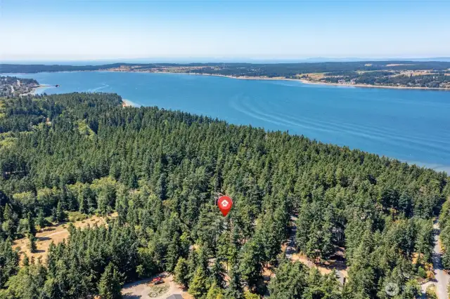 In the background you can see how close this lovely home is to the Coupeville wharf and all the shops and restaurants!