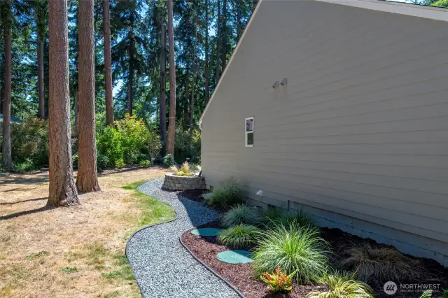 Meticulously maintained landscaping