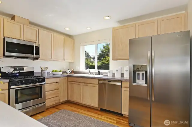 Light filled kitchen.