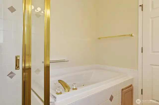 Primary bathroom with jetted tub.