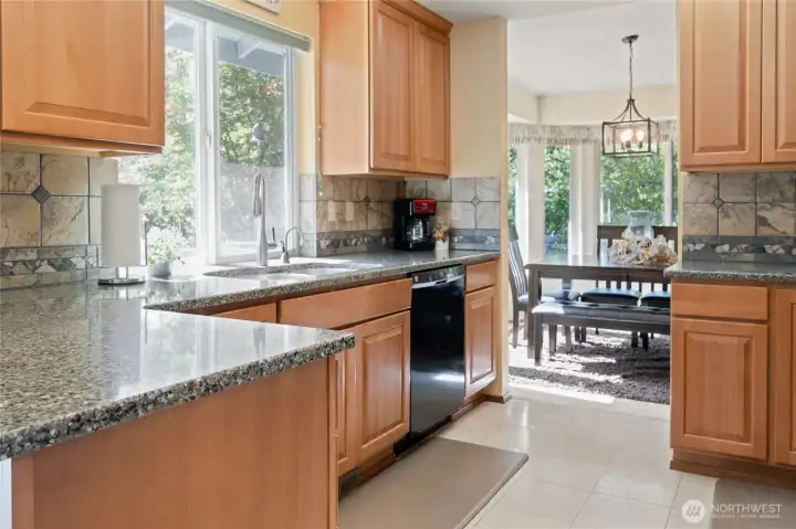 Kitchen looking to dining room
