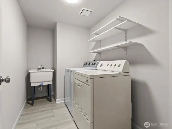 Nearby is the laundry room.