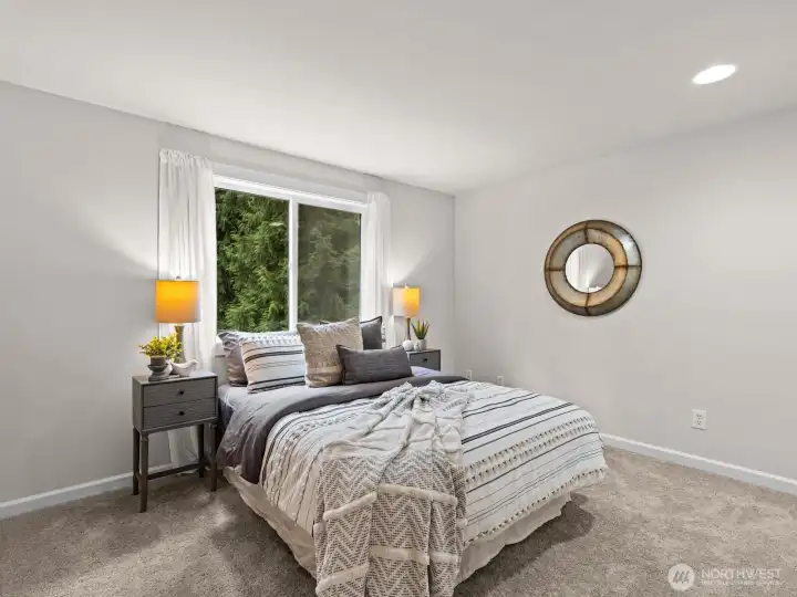 Across the hall is another great sized bedroom.