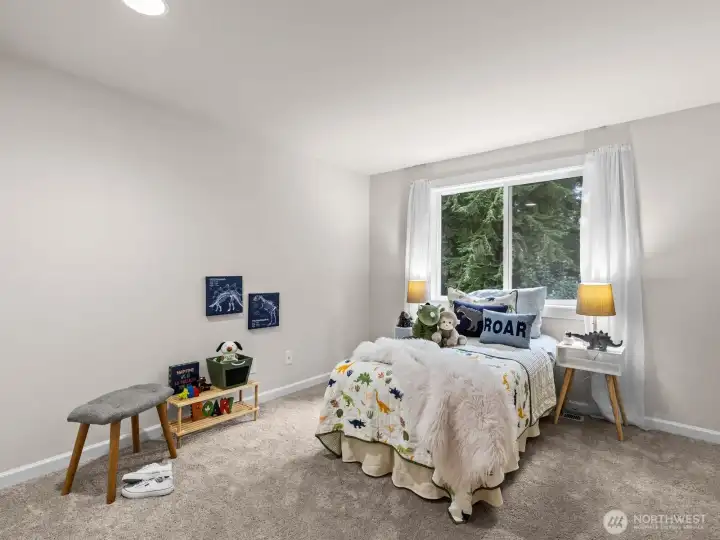 One door down is a 3rd bedroom.