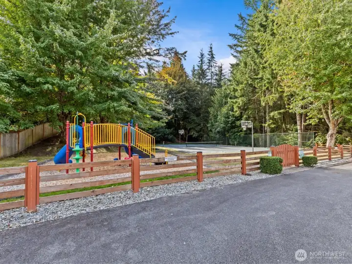 Just down the street is a park and nearby walking trails.