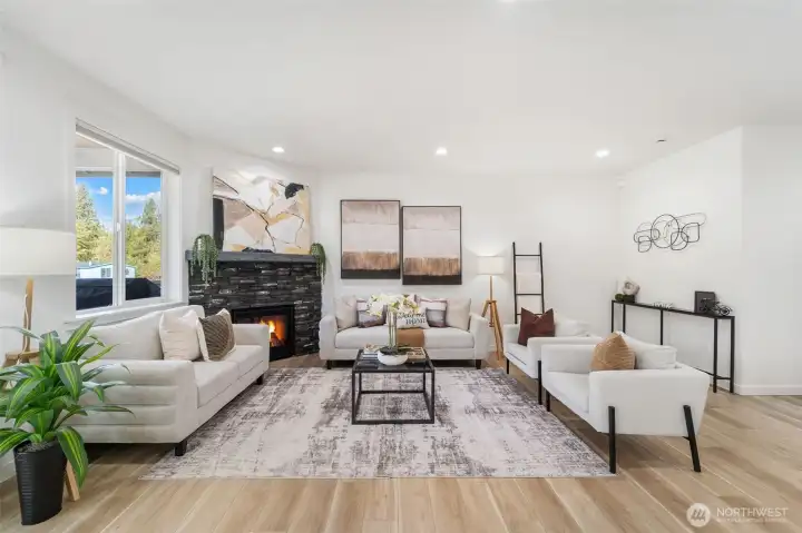 Spacious living room