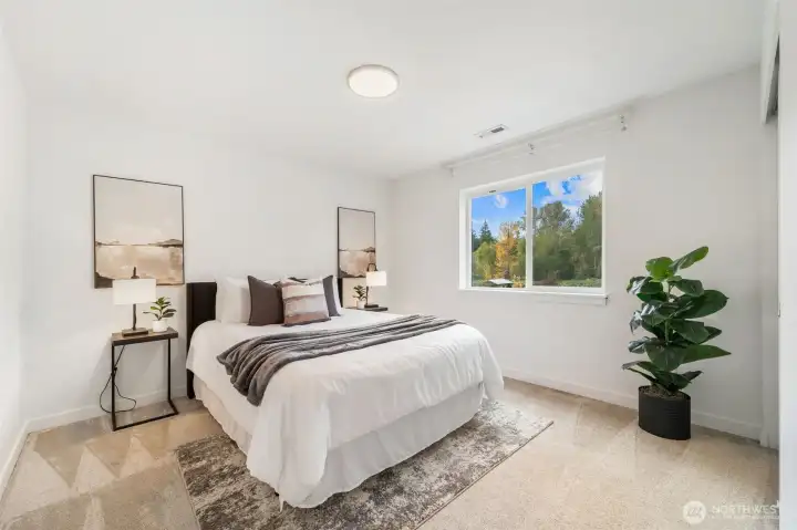 Bedroom 2 with lots of light