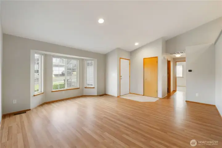Large living room with lots of available light