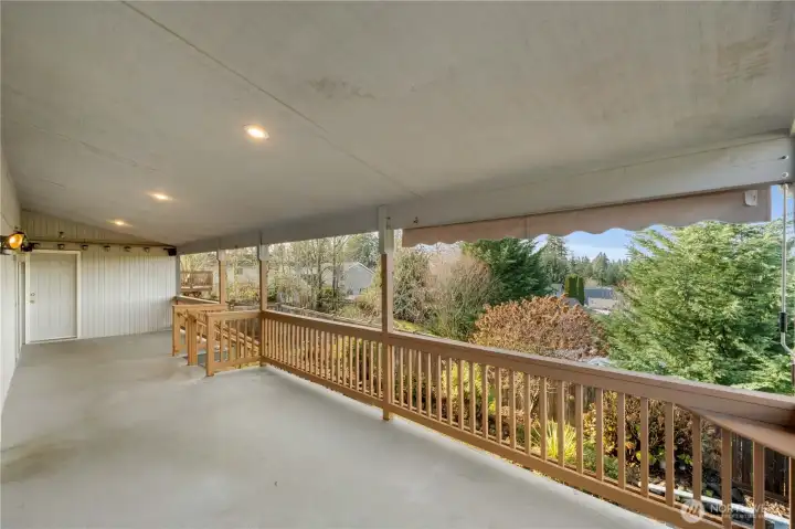 Deck has many opportunities including gas hook up for hot tub.