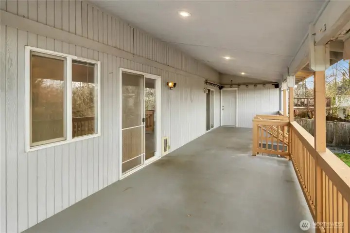 Slider from family room out to deck