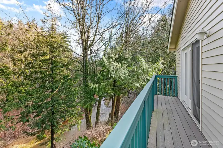 Wrap-around deck with access to Primary Bedroom/Retreat