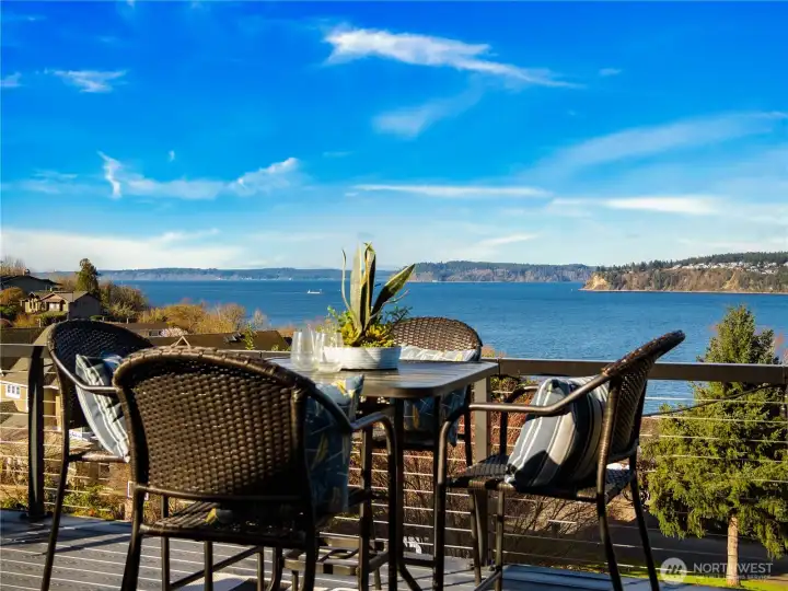 If you are dreaming of owning a home with a view; this is your dream home.  Unobstructed views of south sound and Fox Island awaits youl.