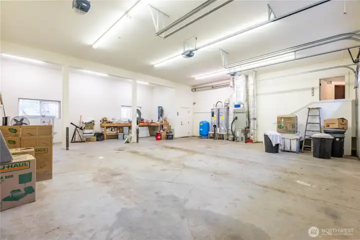 3 Car Garage W/10 ft Doors