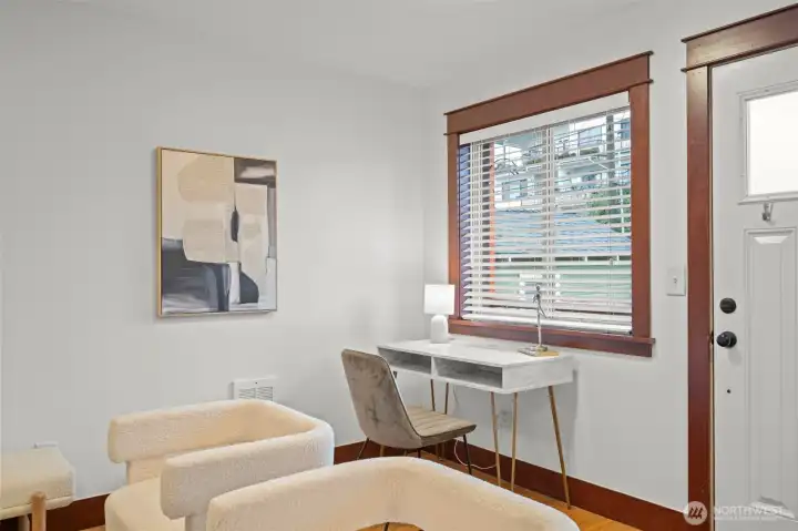 Room for a desk for days you work from home