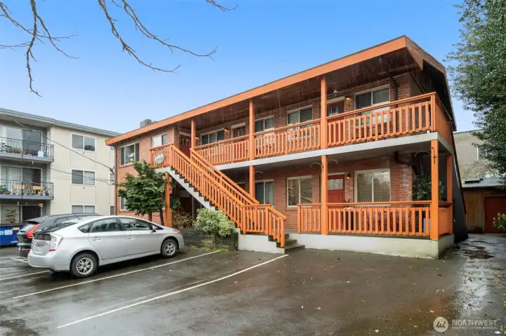 Each unit has one unassigned parking space.