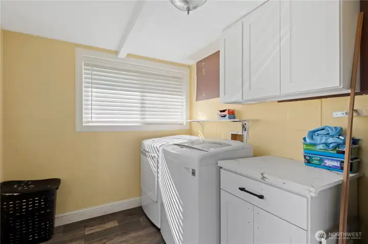 Full Size Washer and Dryer in the first floor Utility Room