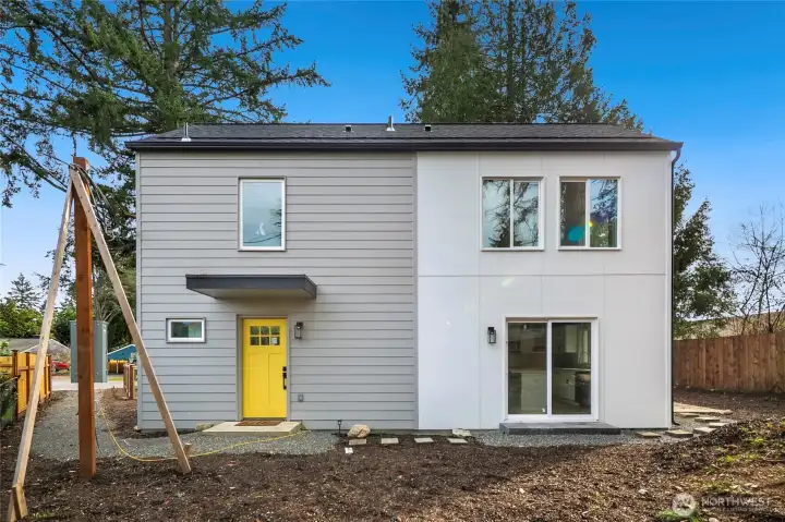 Luxury new construction home nestled on a private lot in coveted Haller Lake.