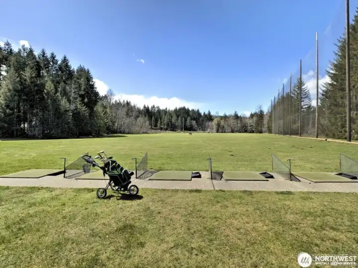Driving Range at Lake Cushman Golf Course