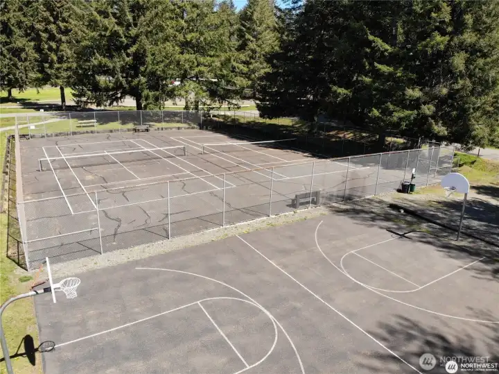 Basketball, Tennis, & Pickleball Courts adjacent to the Driving Range