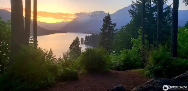 Views like this are part of the lifestyle here at Lake Cushman… and it truly doesn’t get better than this.