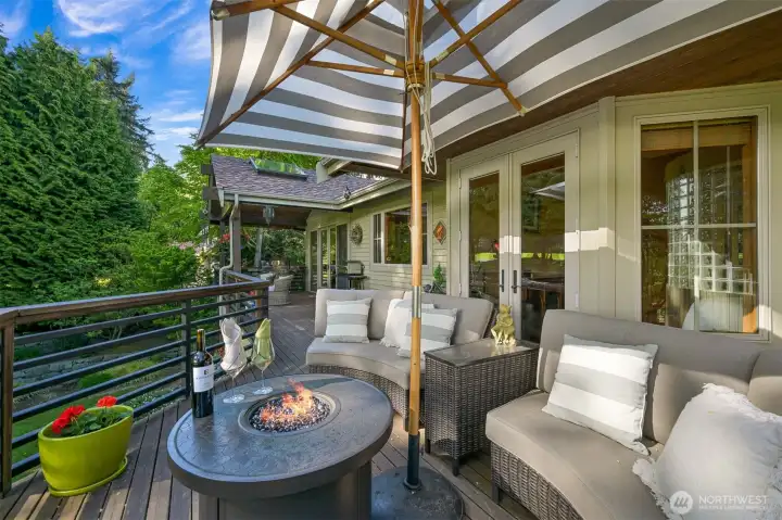 Outdoor decks invite you to relax and take in the peaceful surroundings.
