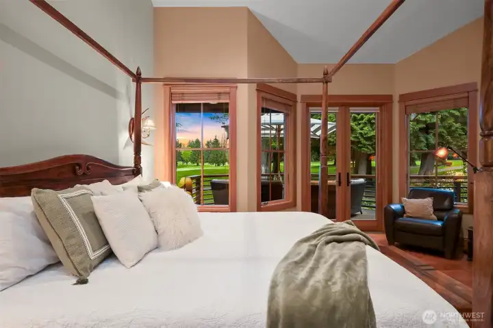 The primary suite offers a private haven with luxurious features.