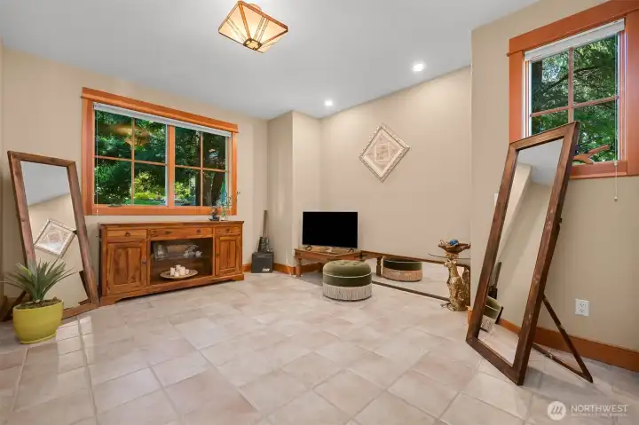 Radiant heating ensures cozy comfort throughout the seasons.