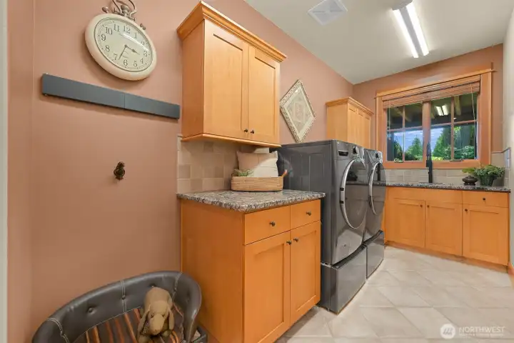 Laundry room.