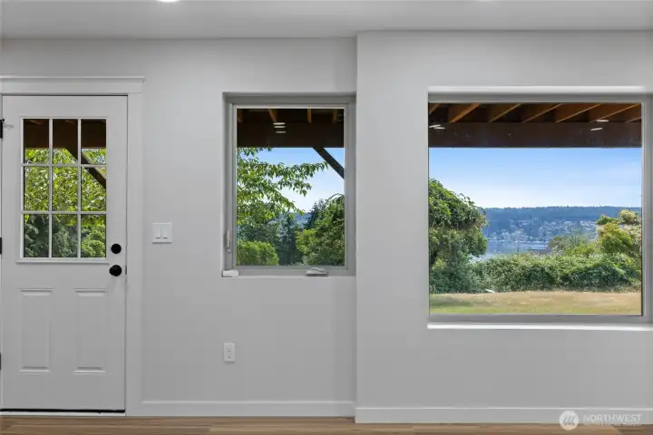 There's even a view from the basement!