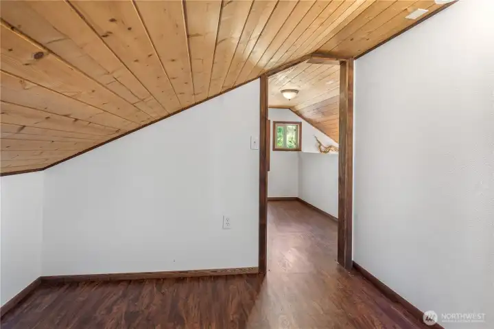Upstairs bedroom. Upstairs bedroom.
