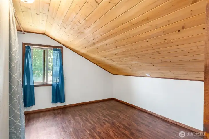 Upstairs bedroom. Upstairs bedroom.
