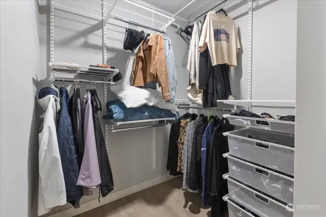 Primary walk in closet