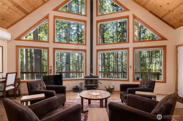 Being sold Turn Key with comfortable leather furniture in Great Room